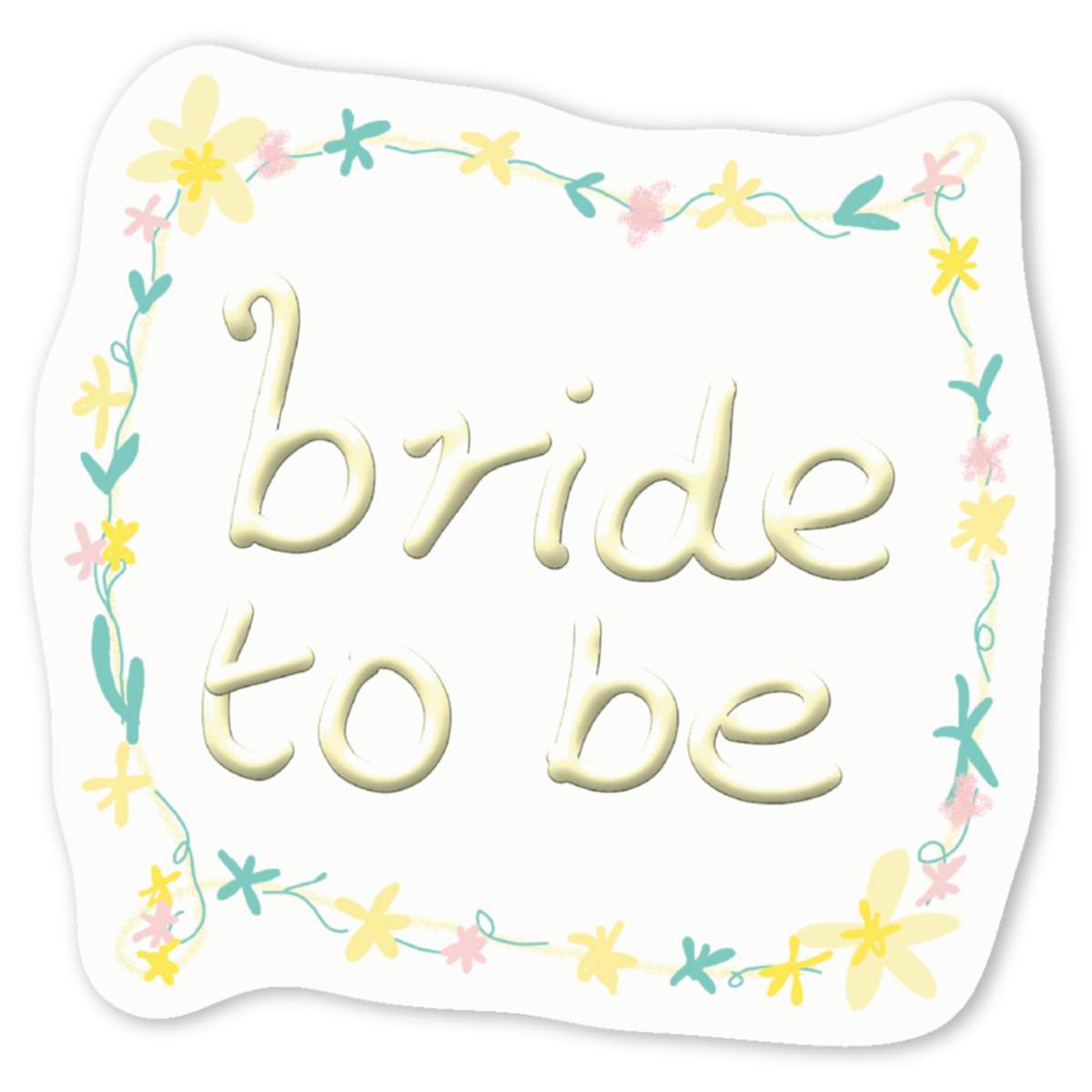 'Bride To Be' Premium Vinyl Decal Stickers – Waterproof, Durable & Easy to Apply - Ideal for Cars, Windows, Bins and More (DW048848)
