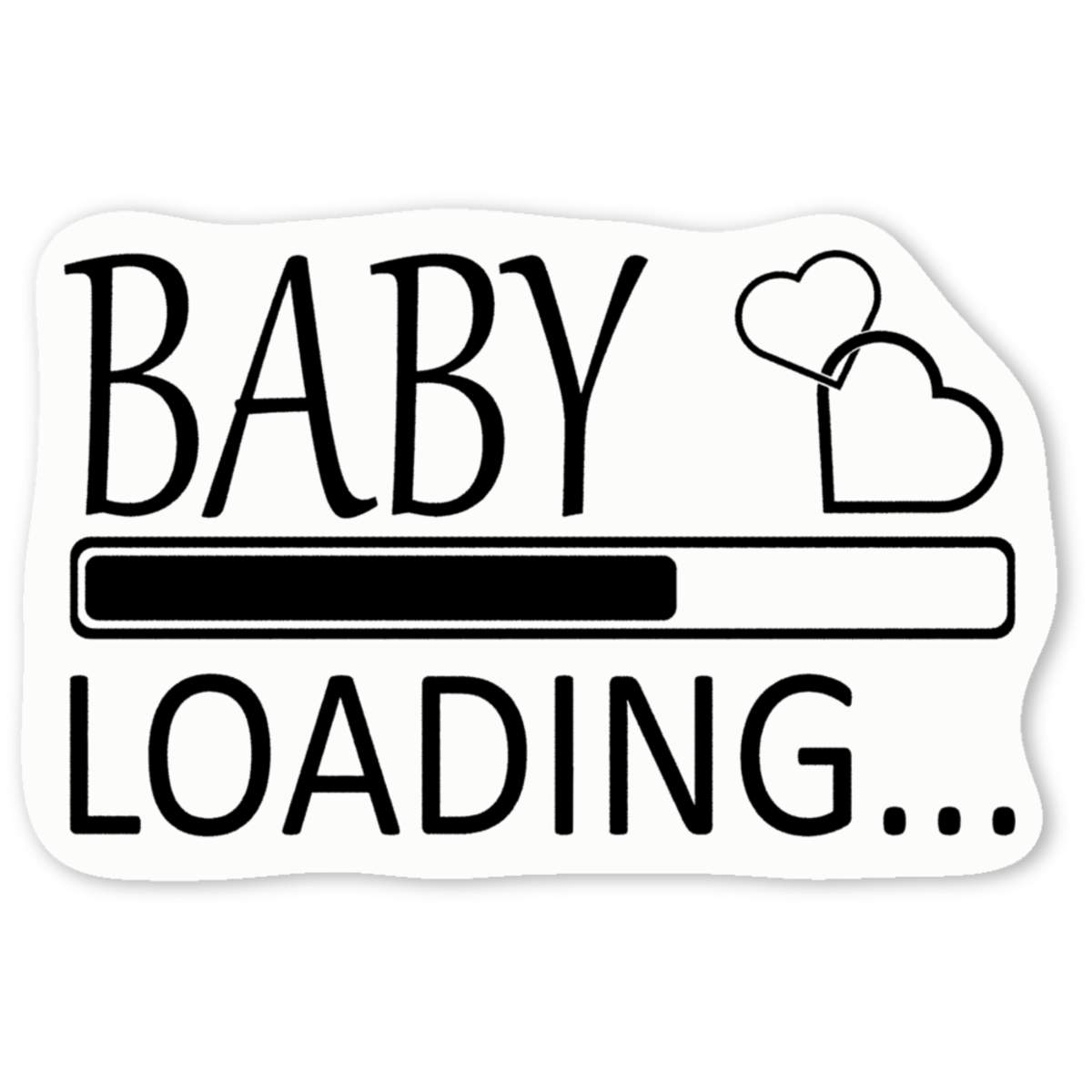 'Baby Loading' Premium Vinyl Decal Stickers – Waterproof, Durable & Easy to Apply - Ideal for Cars, Windows, Bins and More (DW051042)