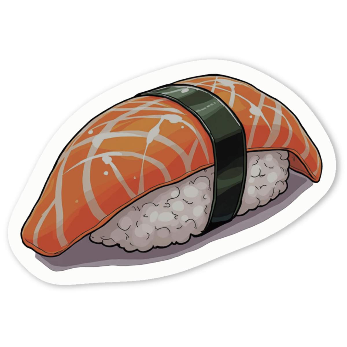 'Single Sushi' Premium Vinyl Decal Stickers – Waterproof, Durable & Easy to Apply - Ideal for Cars, Windows, Bins and More (DW051221)