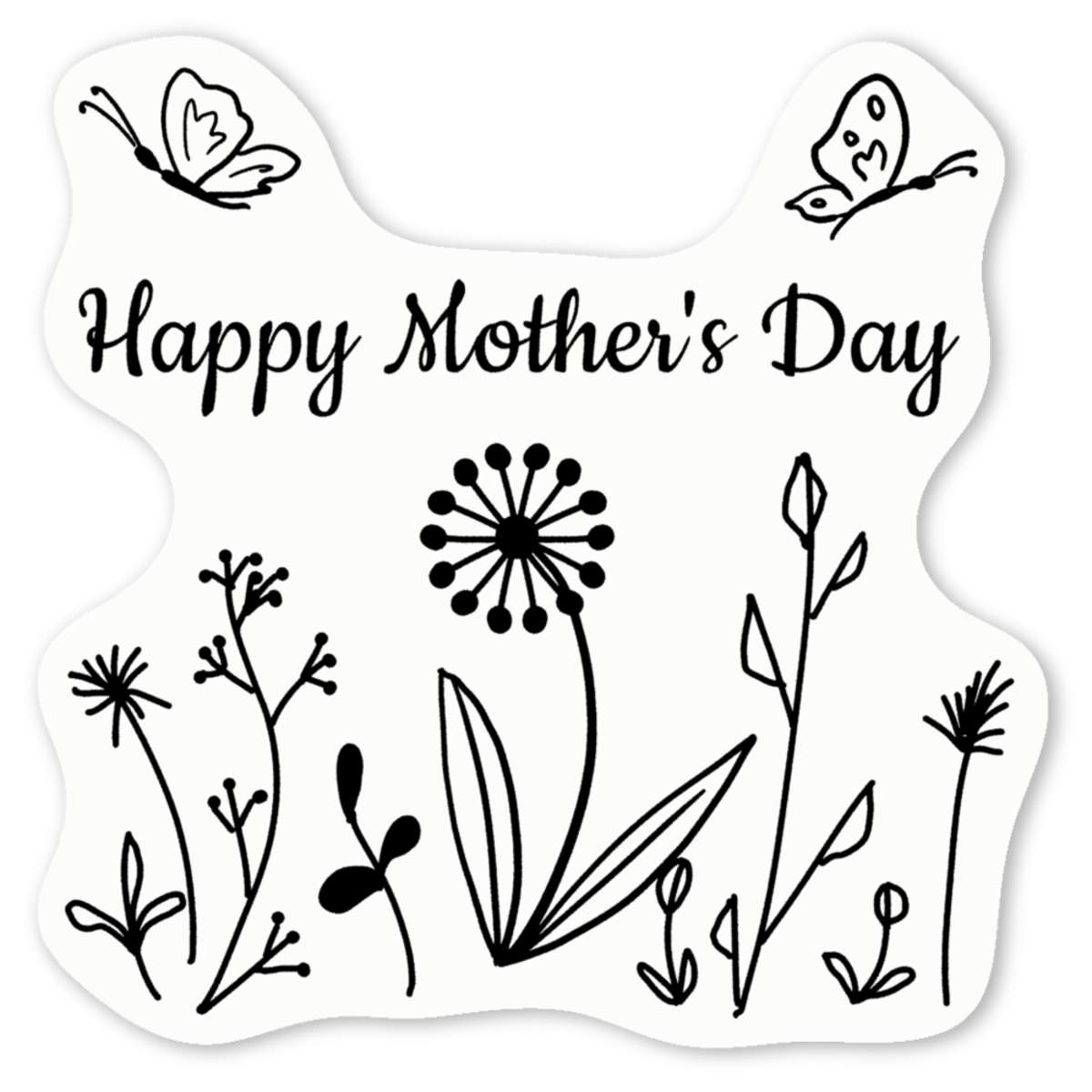 'Happy Mother's Day' Premium Vinyl Decal Stickers – Waterproof, Durable & Easy to Apply - Ideal for Cars, Windows, Bins and More (DW051365)