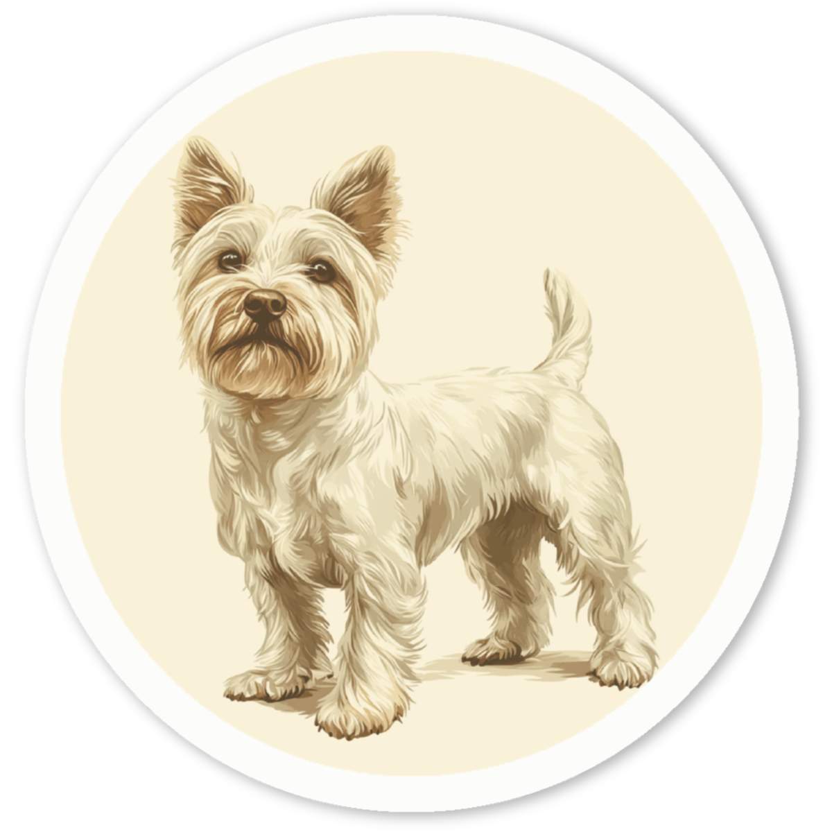 'Westie Dog Standing' Premium Vinyl Decal Stickers – Waterproof, Durable & Easy to Apply - Ideal for Cars, Windows, Bins and More (DW052403)