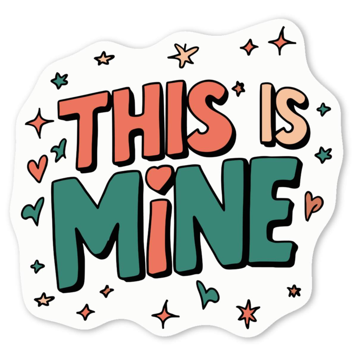 'This Is Mine' Premium Vinyl Decal Stickers – Waterproof, Durable & Easy to Apply - Ideal for Cars, Windows, Bins and More (DW052503)