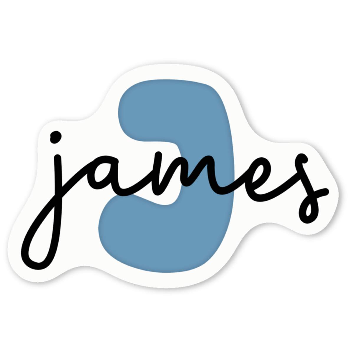 'James Name' Premium Vinyl Decal Stickers – Waterproof, Durable & Easy to Apply - Ideal for Cars, Windows, Bins and More (DW053190)