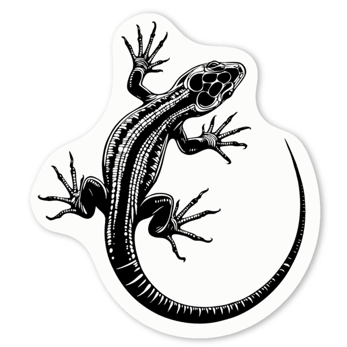 'Sand Lizard Resting' Premium Vinyl Decal Stickers – Waterproof, Durable & Easy to Apply - Ideal for Cars, Windows, Bins and More (DW054929)