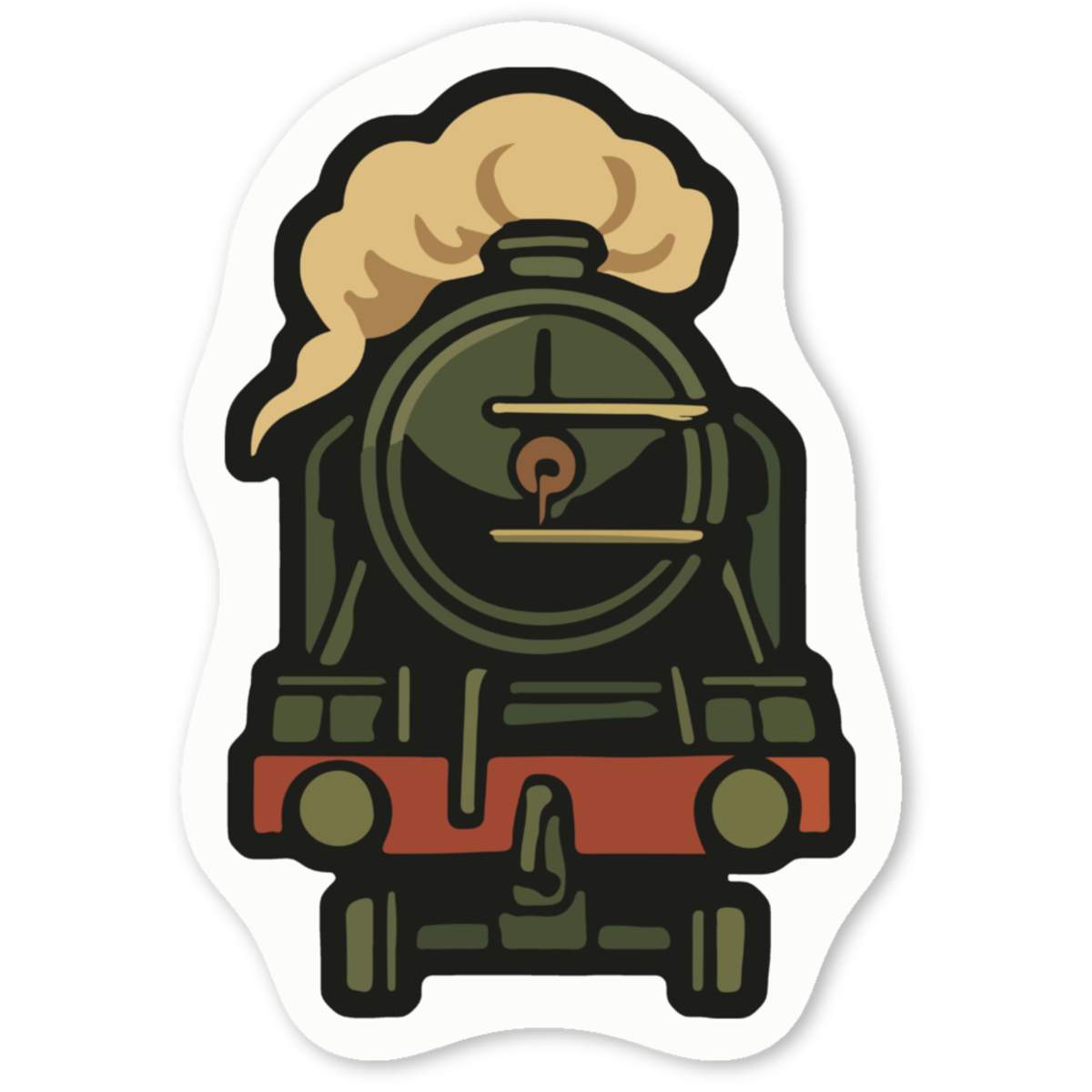 'Classic Steam Train' Premium Vinyl Decal Stickers – Waterproof, Durable & Easy to Apply - Ideal for Cars, Windows, Bins and More (DW056495)