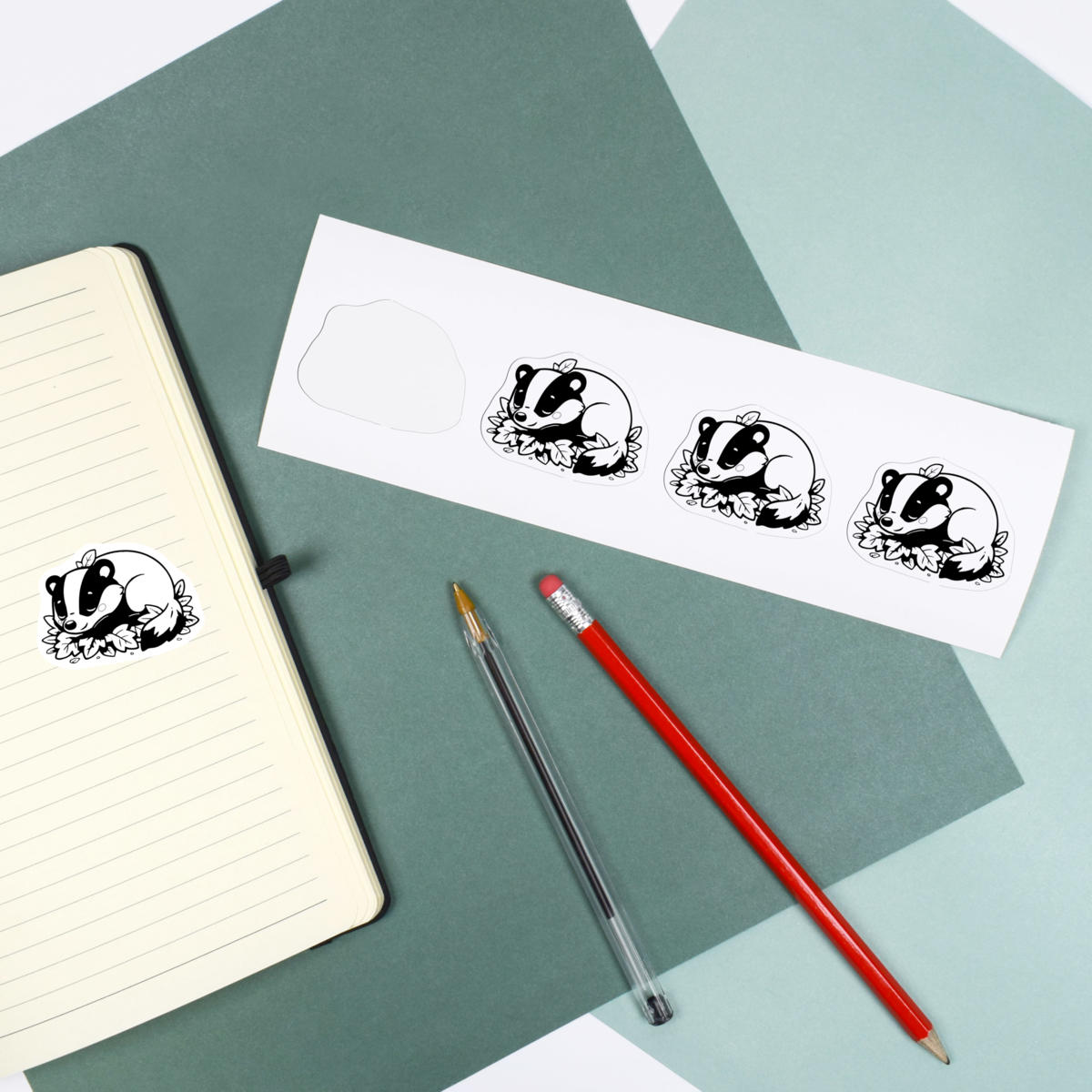 Aufkleber Sticker "Sleepy Badger" (DW056699) - Bild 8 von 36
