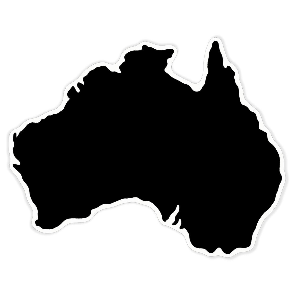 'Australia Country' White Premium Vinyl Decal Sticker – Waterproof, Durable & Easy to Apply - For Car Bumpers, Windows, Bins & More - XL (460mm) (DW00083275)