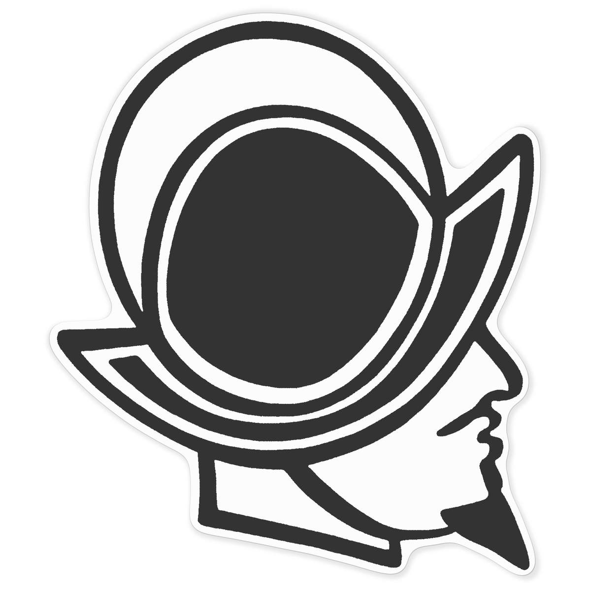 'Conquistador' White Premium Vinyl Decal Sticker – Waterproof, Durable & Easy to Apply - For Car Bumpers, Windows, Bins & More - XXL (720mm) (DW00156992)
