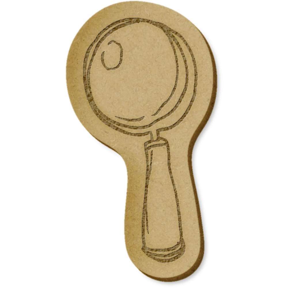 6 x 'Magnifying Glass' MDF Craft Embellishments (EB00006054)