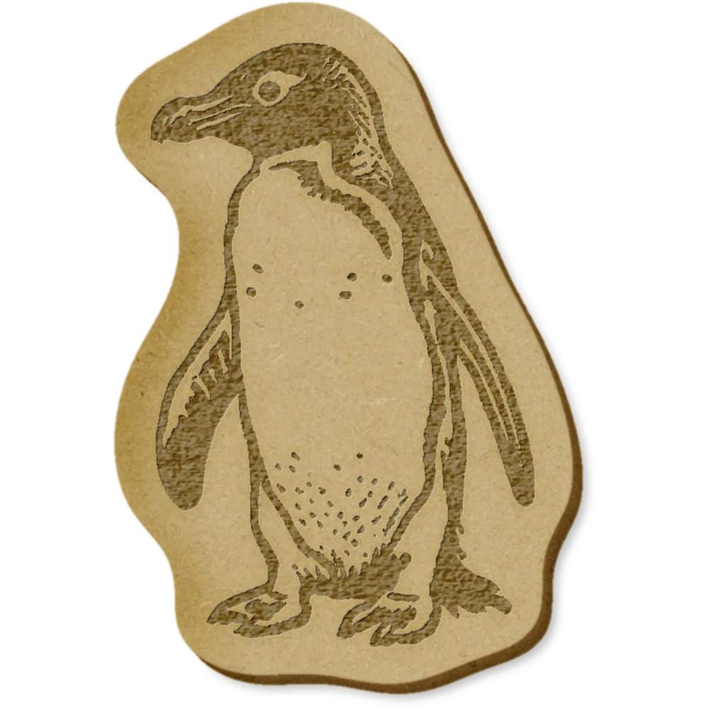 6 x 'African Penguin' MDF Craft Embellishments (EB00030815)