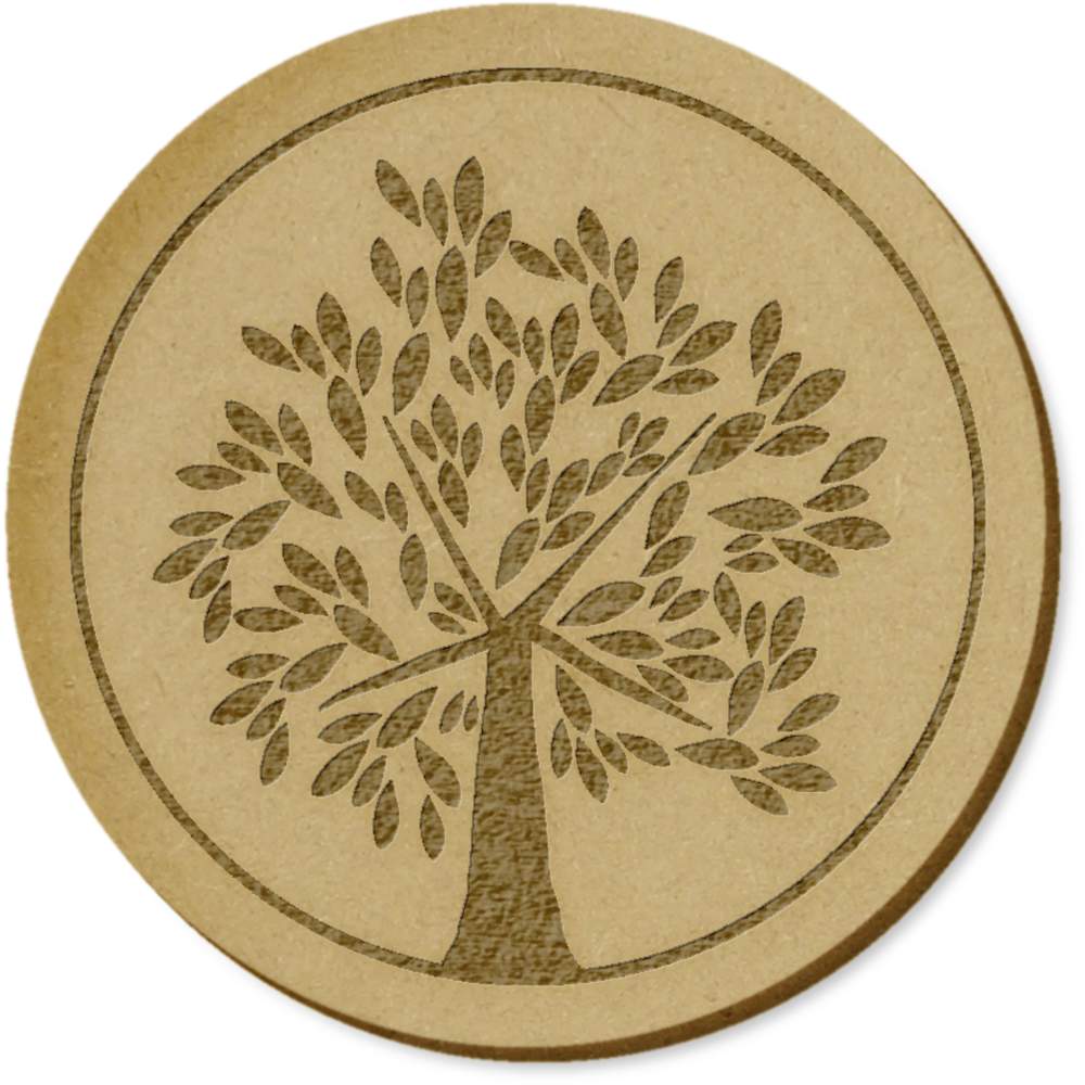 6 x 'Tree of life' MDF Craft Embellishments (EB00032130)