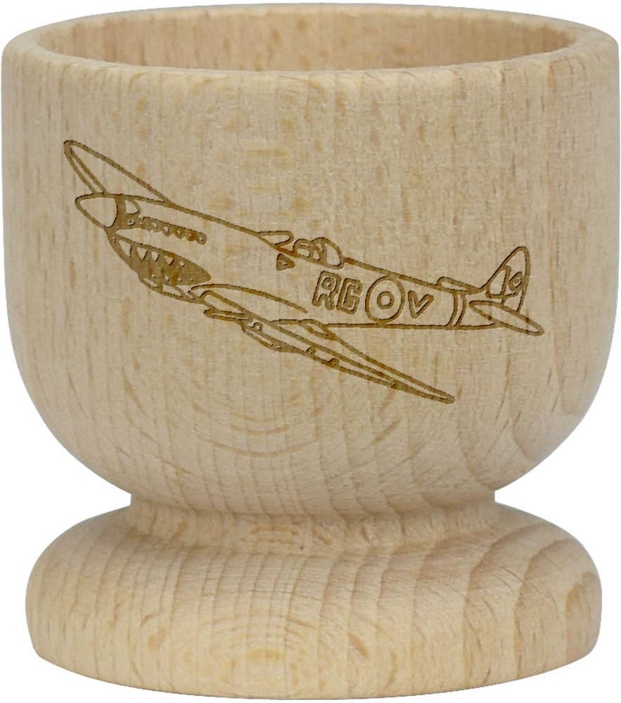 'Spitfire Plane' Wooden Egg Cup (EC00011335)