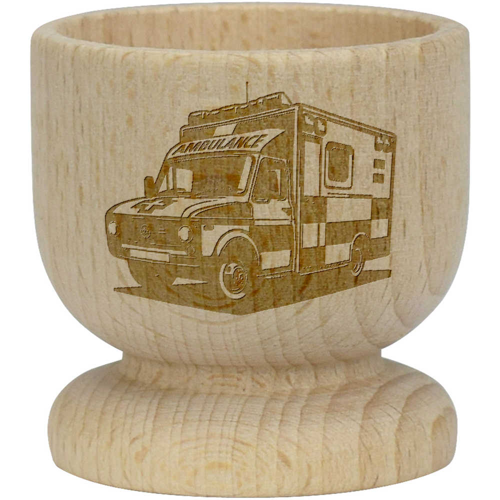 'Ambulance Vehicle' Wooden Egg Cup (EC00027787)