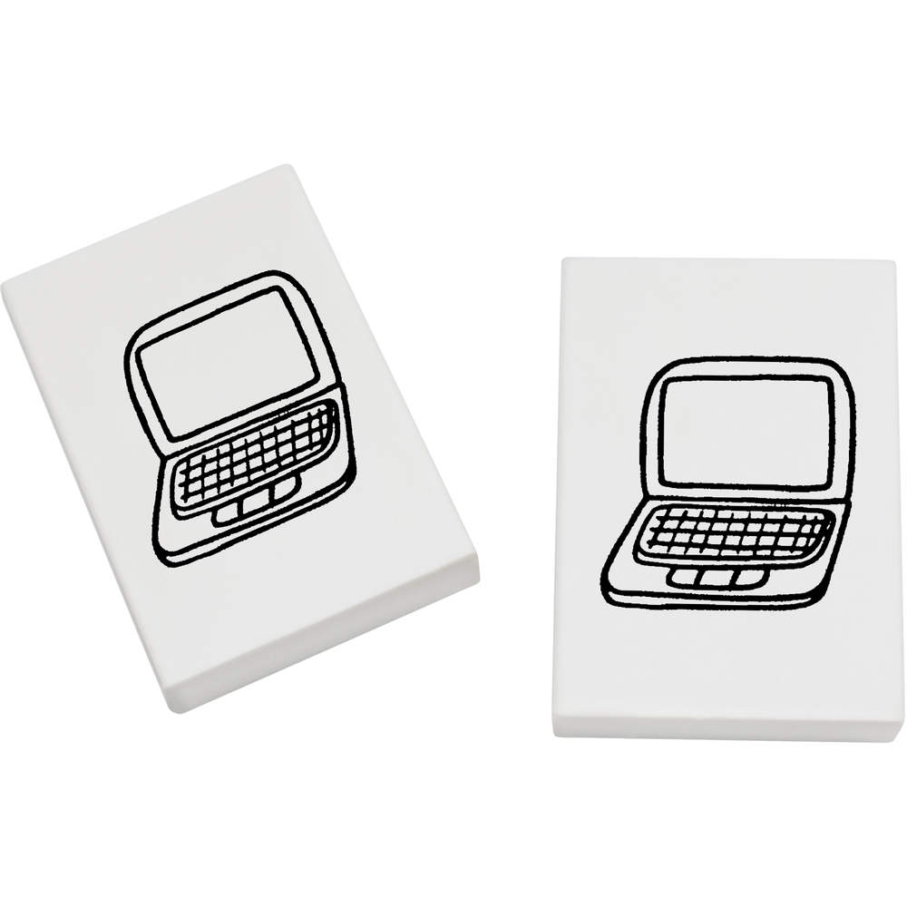 2 x 45mm 'Laptop Keyboard' Erasers / Rubbers (ER00014537)