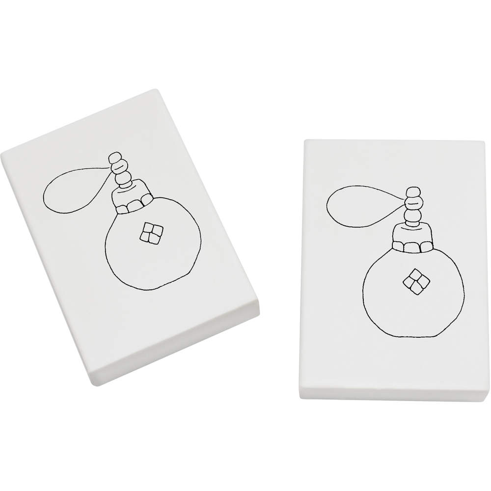 2 x 45mm 'Perfume Bottle' Erasers / Rubbers (ER00020355)