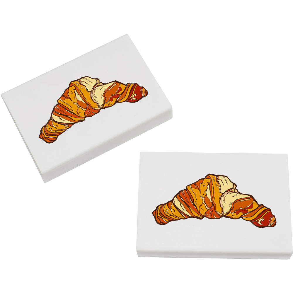2 x 45mm 'Croissant' Erasers / Rubbers (ER00021673)