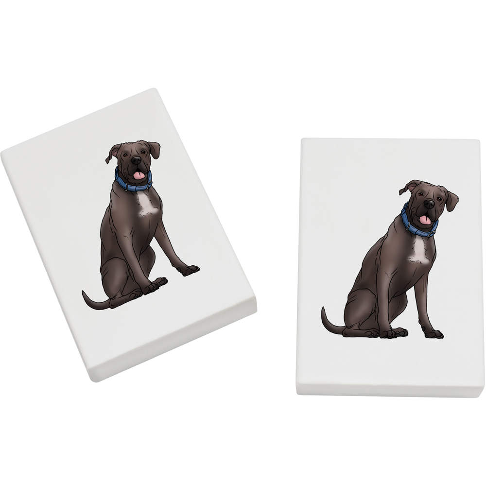 2 x 45mm 'Cane Corso' Erasers / Rubbers (ER00031697)