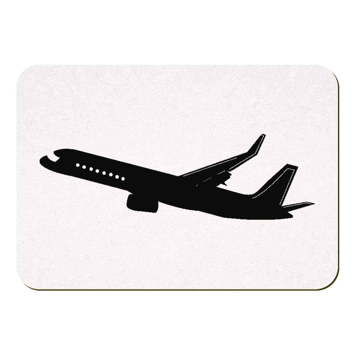 'Airplane' Rectangular Fridge Magnet - Decorative Refrigerator & Whiteboard Magnet for Home, Kitchen or Office - 70mm x 49mm (FM00040205)