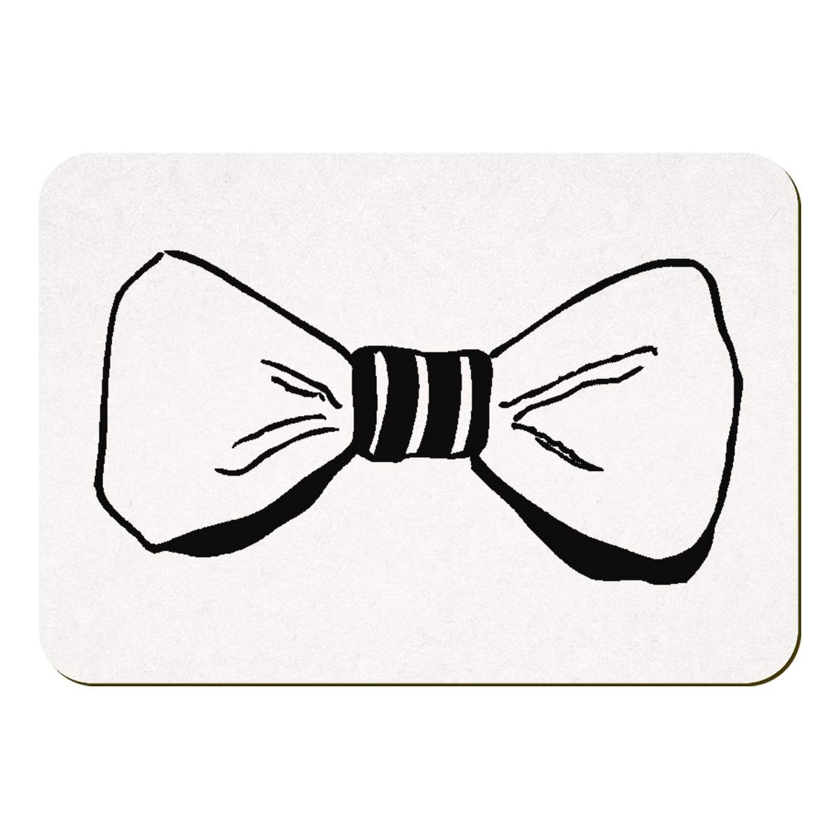'Bow Tie' Rectangular Fridge Magnet - Decorative Refrigerator & Whiteboard Magnet for Home, Kitchen or Office - 70mm x 49mm (FM00041105)