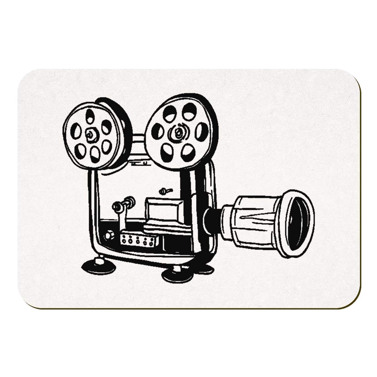 'Vintage Film Camera' Rectangular Fridge Magnet - Decorative Refrigerator & Whiteboard Magnet for Home, Kitchen or Office - 70mm x 49mm (FM00042077)