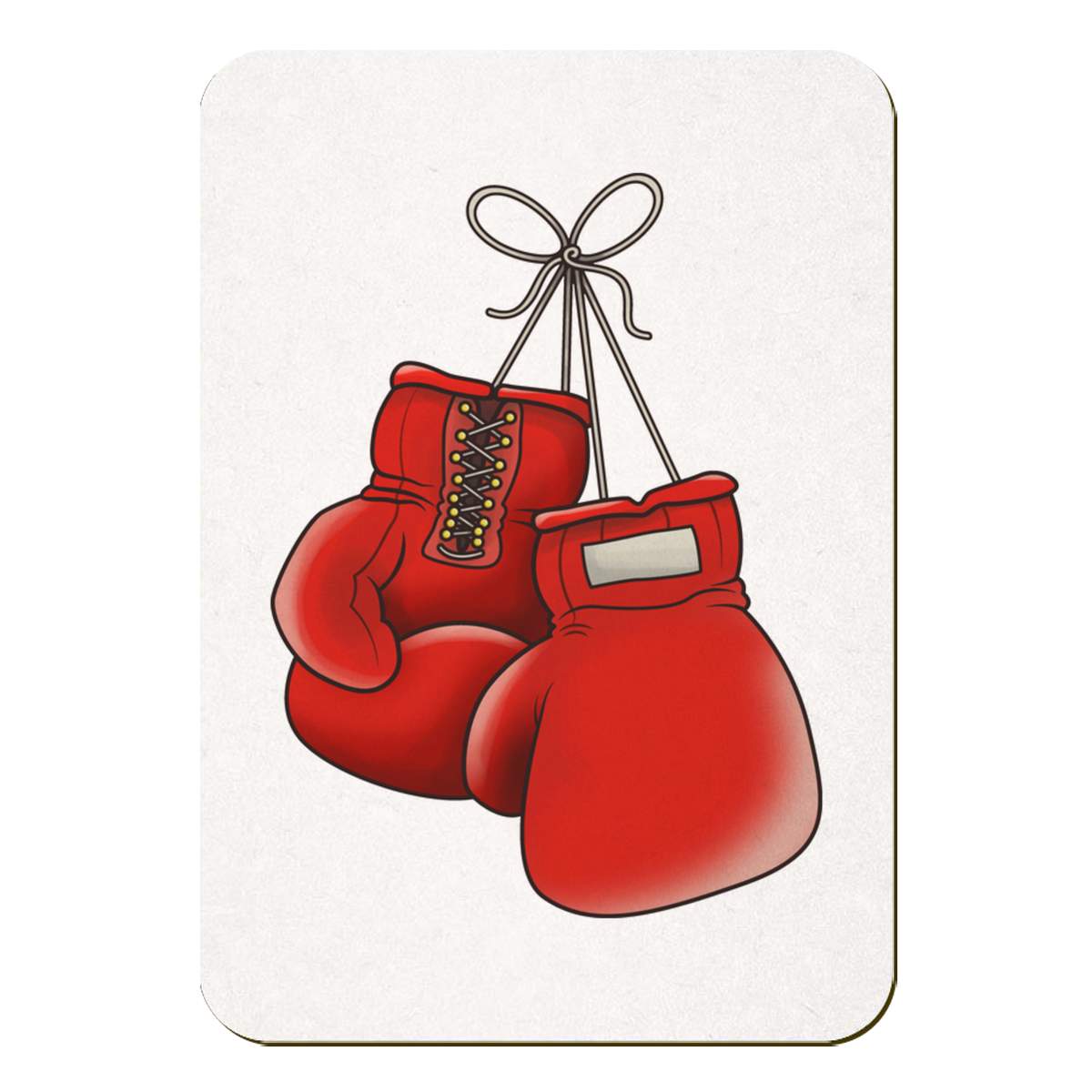 'Boxing Gloves' Fridge Magnet - 70mm x 49mm - Red Fight Sports Gear Hanging - Decorative Refrigerator & Whiteboard Magnet for Home, Kitchen or Office (FM00044227)