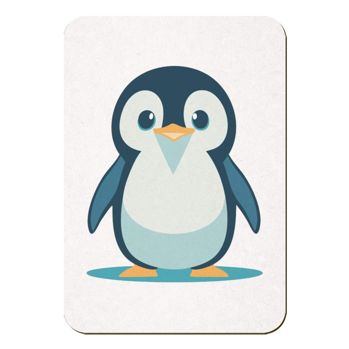 'Baby Penguin ' Rectangular Fridge Magnet - Decorative Refrigerator & Whiteboard Magnet for Home, Kitchen or Office - 70mm x 49mm (FM00052458)