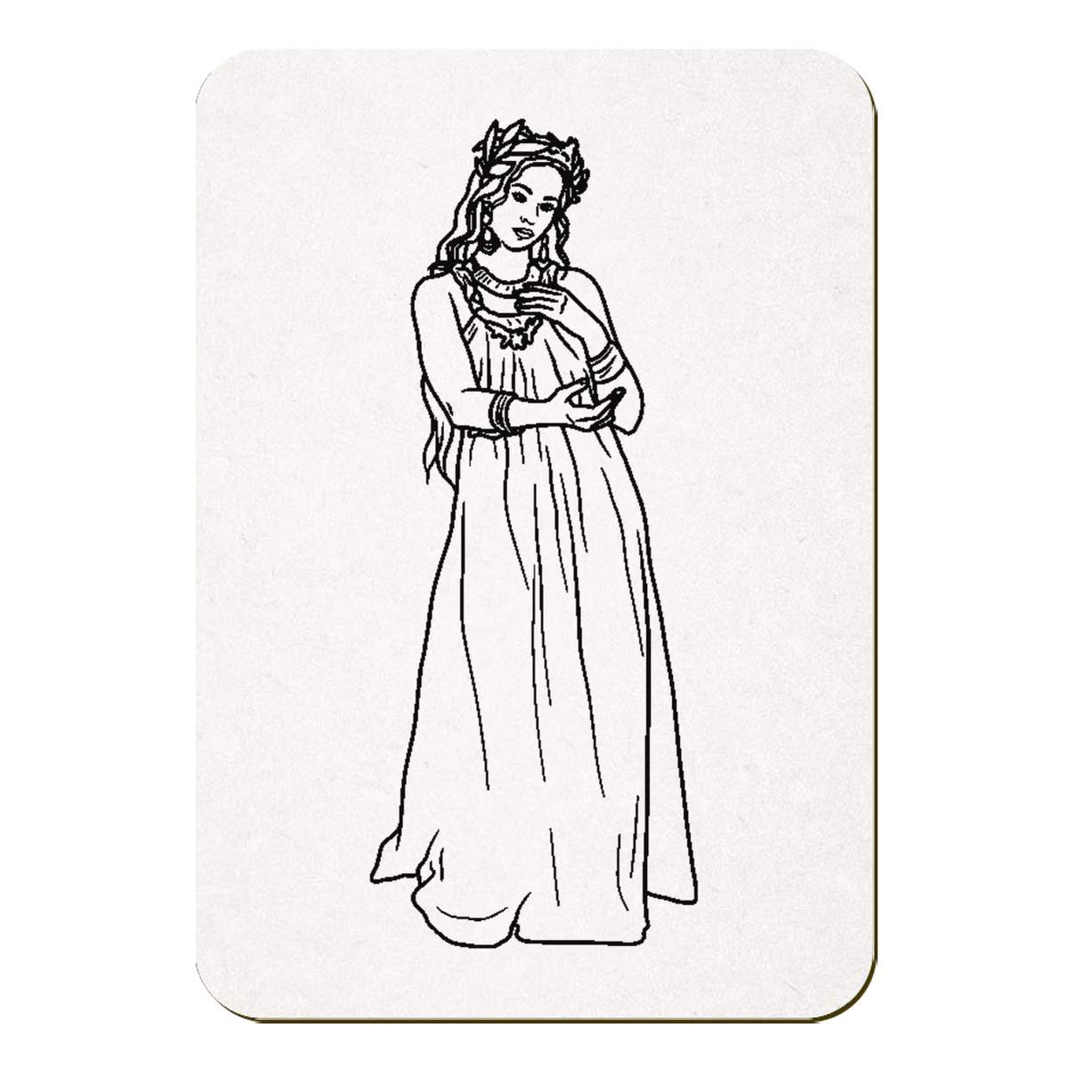 'Greek Goddess' Rectangular Fridge Magnet - Decorative Refrigerator & Whiteboard Magnet for Home, Kitchen or Office - 70mm x 49mm (FM00052911)