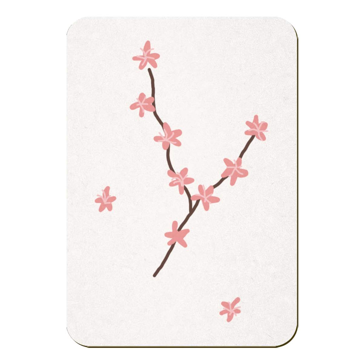 'Spring Tree Blossom' Rectangular Fridge Magnet - Decorative Refrigerator & Whiteboard Magnet for Home, Kitchen or Office - 70mm x 49mm (FM00052912)