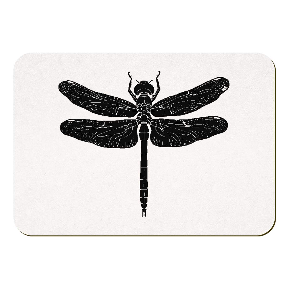'Abstract Dragonfly' Rectangular Fridge Magnet - Decorative Refrigerator & Whiteboard Magnet for Home, Kitchen or Office - 70mm x 49mm (FM00052915)