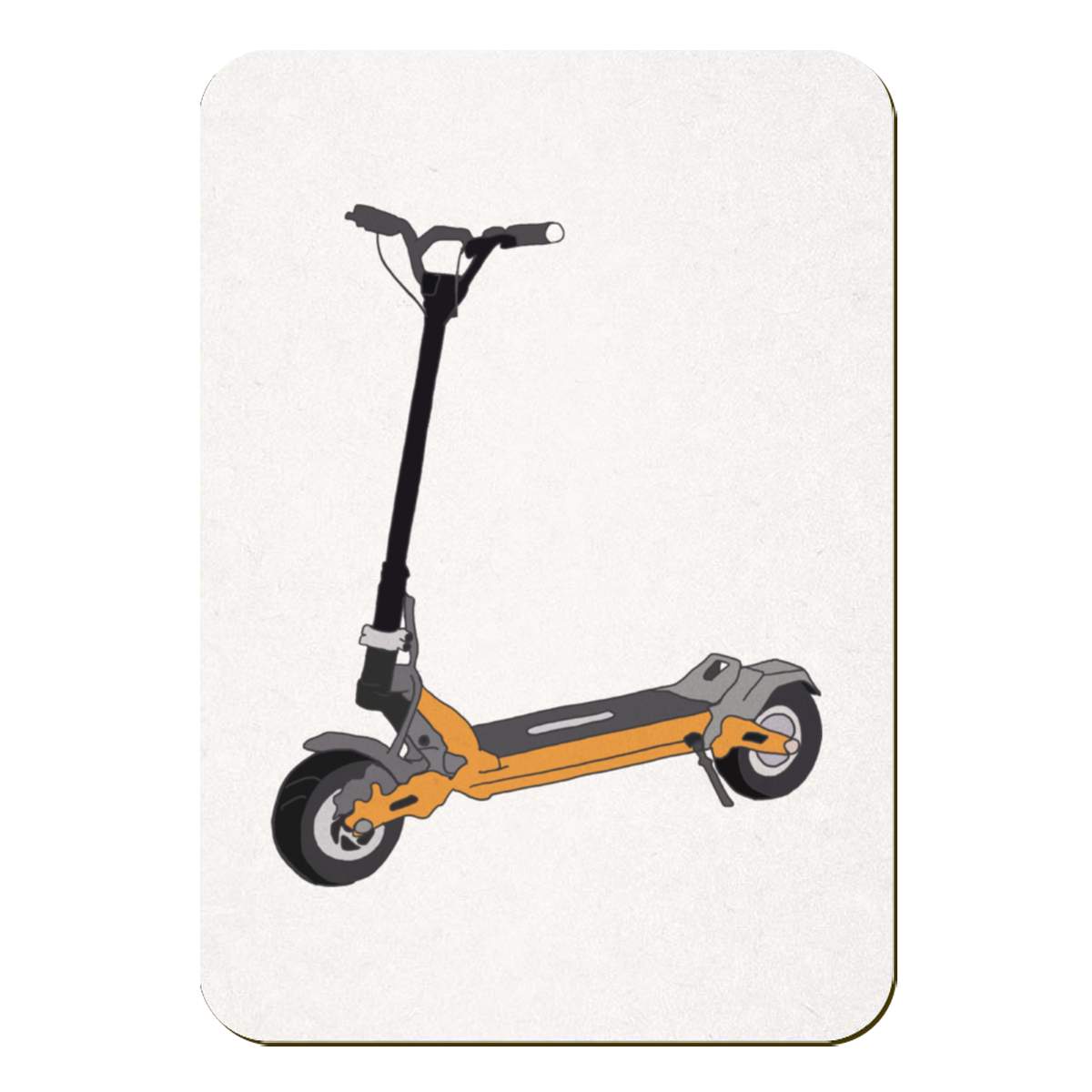 'Electric Scooter ' Fridge Magnet - 70mm x 49mm - Decorative Refrigerator & Whiteboard Magnet for Home, Kitchen or Office (FM00056194)
