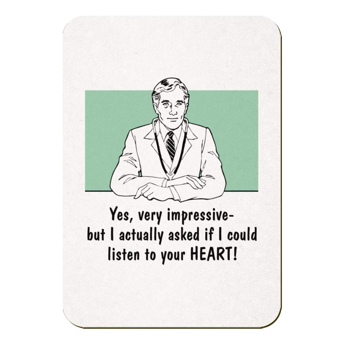 'Funny Doctor Joke' Rectangular Fridge Magnet - Decorative Refrigerator & Whiteboard Magnet for Home, Kitchen or Office - 70mm x 49mm (FM00057405)