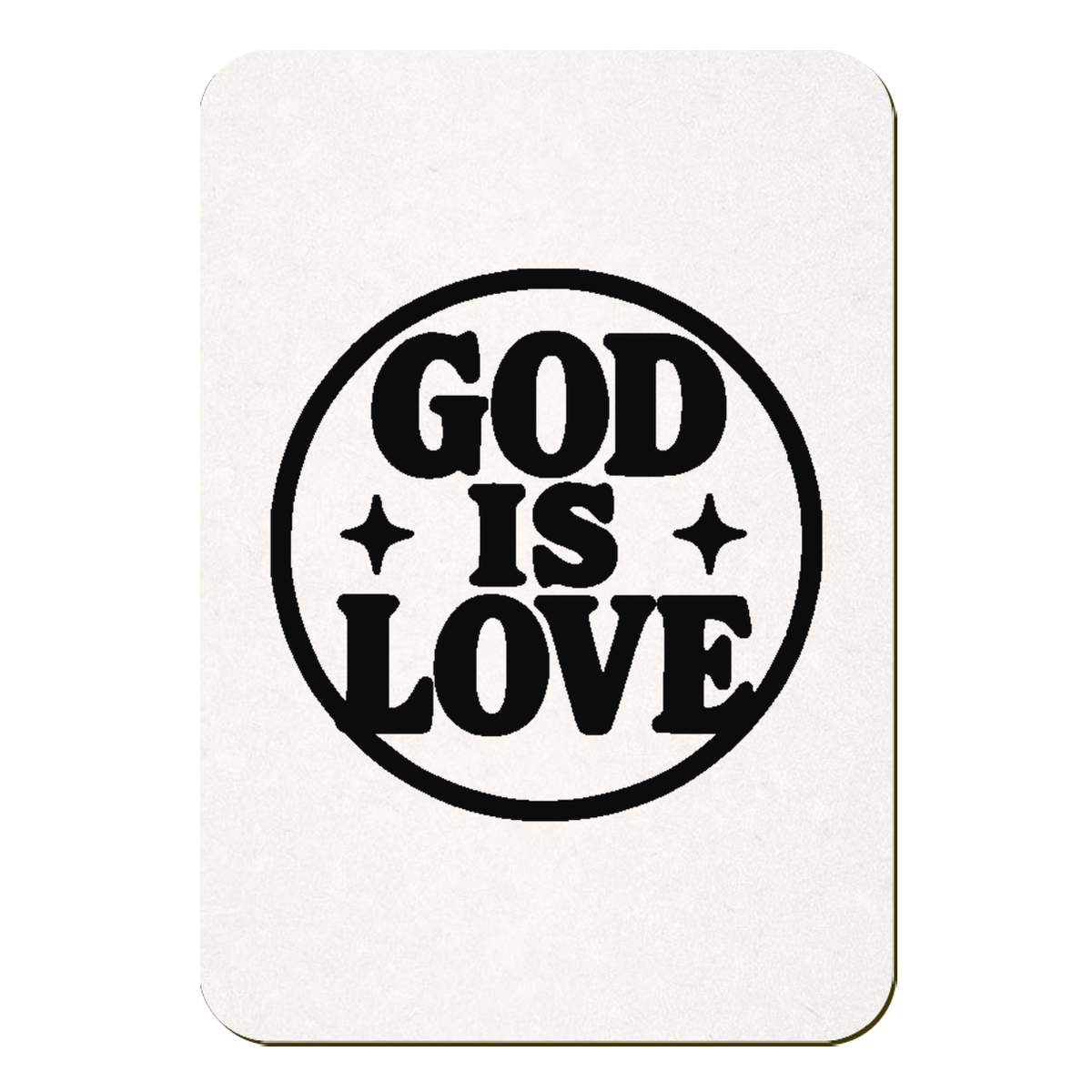 'God Is Love' Fridge Magnet - 70mm x 49mm - Decorative Refrigerator & Whiteboard Magnet for Home, Kitchen or Office (FM00061401)