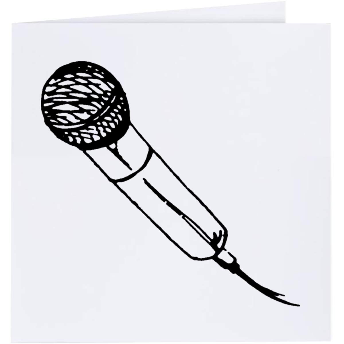 'Wired Microphone' Greeting Cards (GC015528)