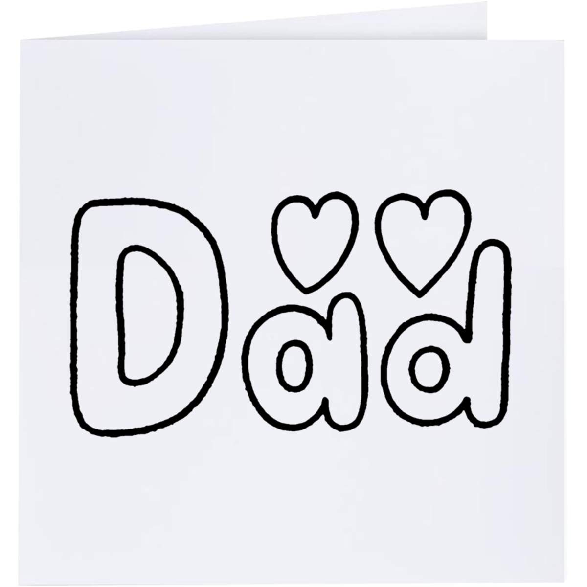 'Dad Text' Greeting Cards (GC015319)