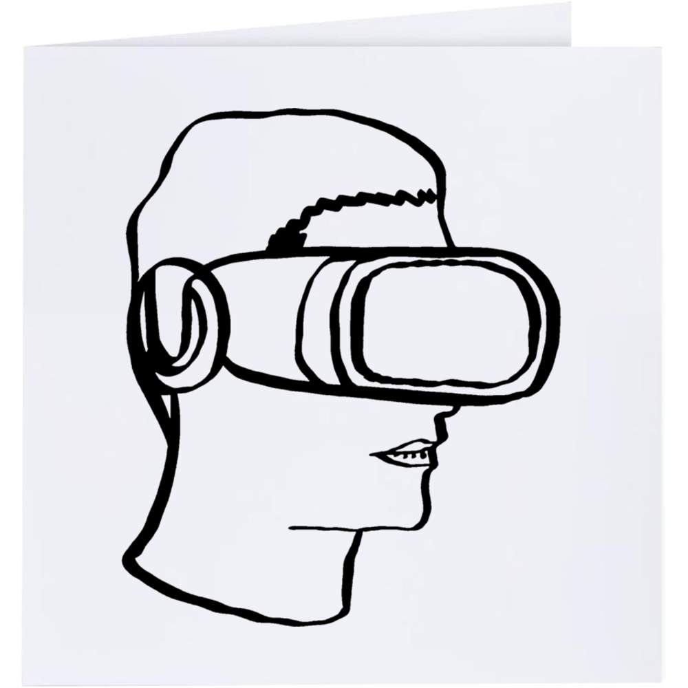 'Virtual Reality Headset' Greeting Cards (GC024124)