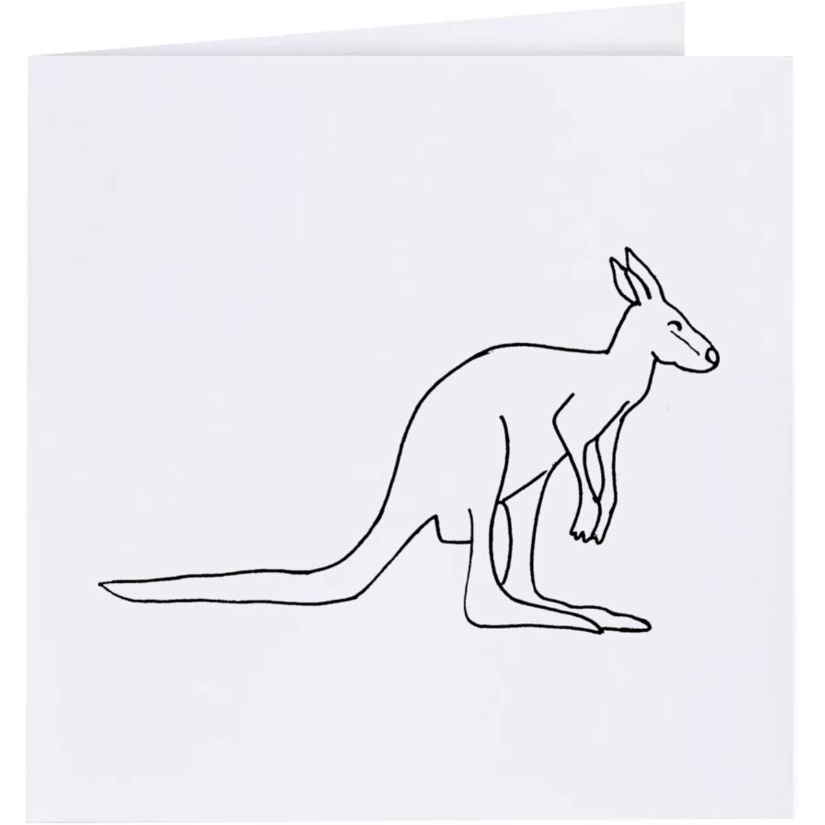 'Kangaroo' Greeting Cards (GC022462)