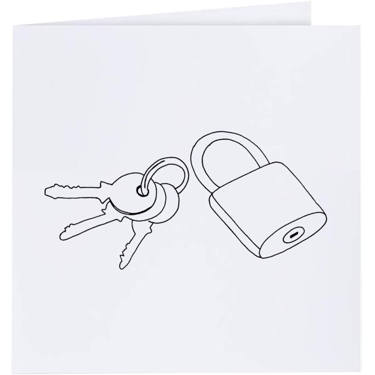 'Lock & Keys' Greeting Cards (GC023861)