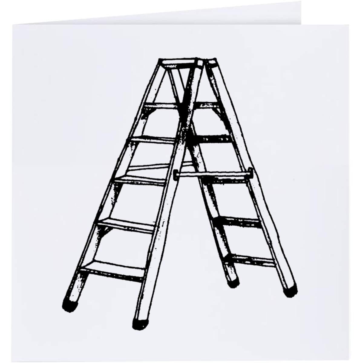 'Stepladder' Greeting / Occasion Card - Blank Inside for Birthdays, Thank You Notes, Invitations and Gifts (GC002934)