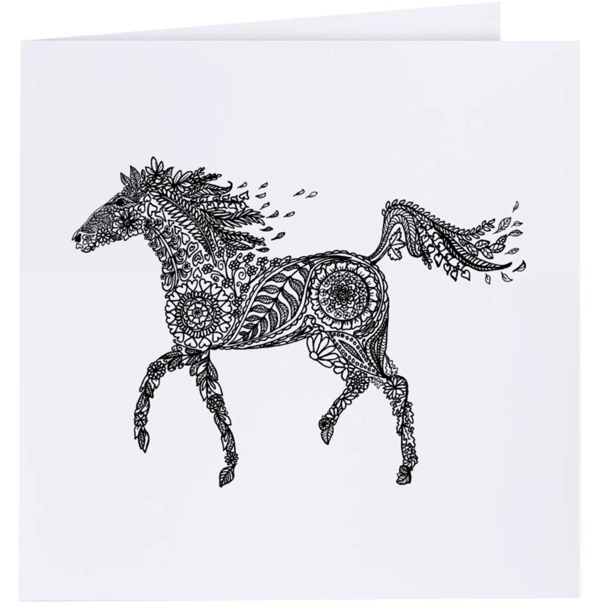 'Patterned Horse' Greeting Cards (GC008823)