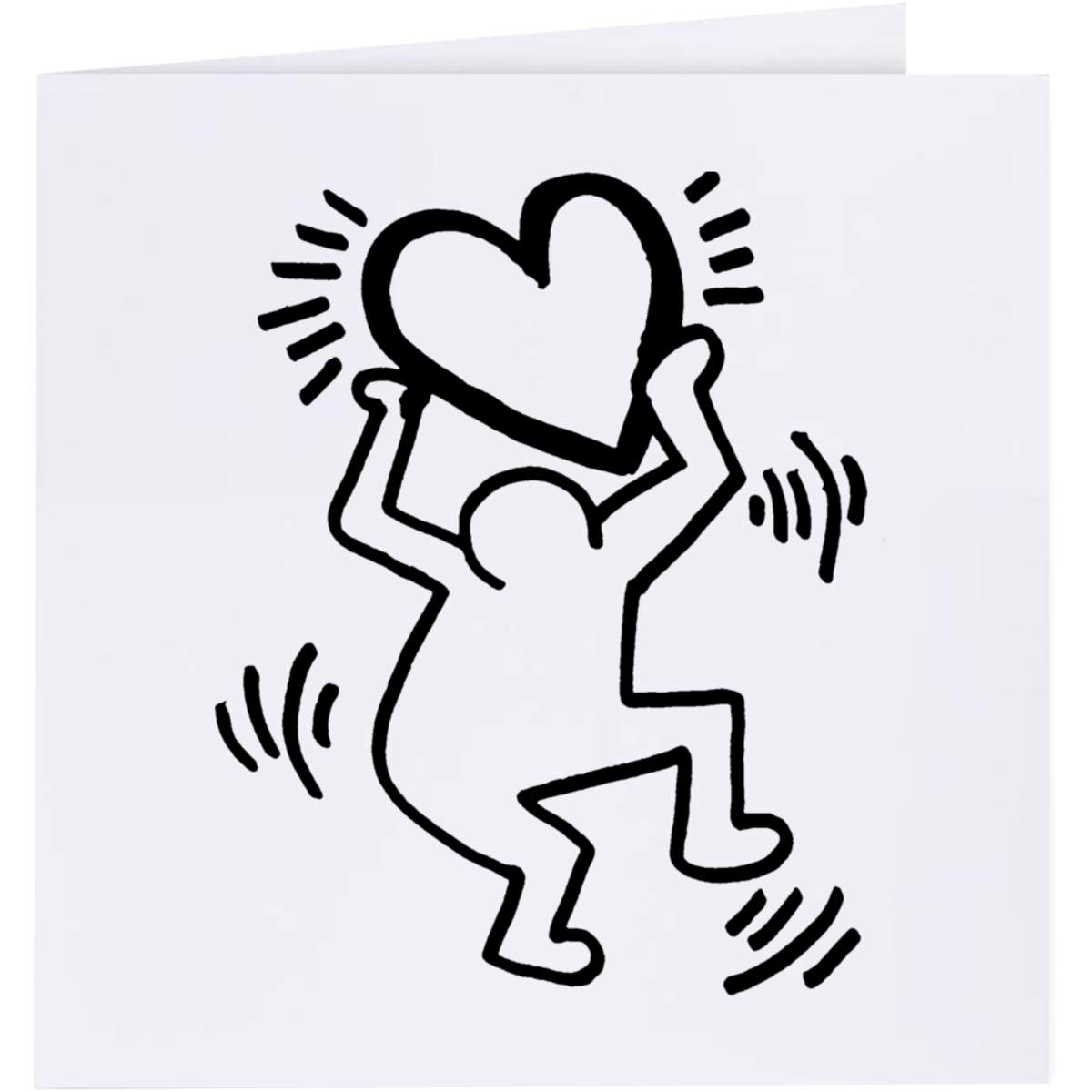 'Man Holding Heart' Greeting Cards (GC028703)