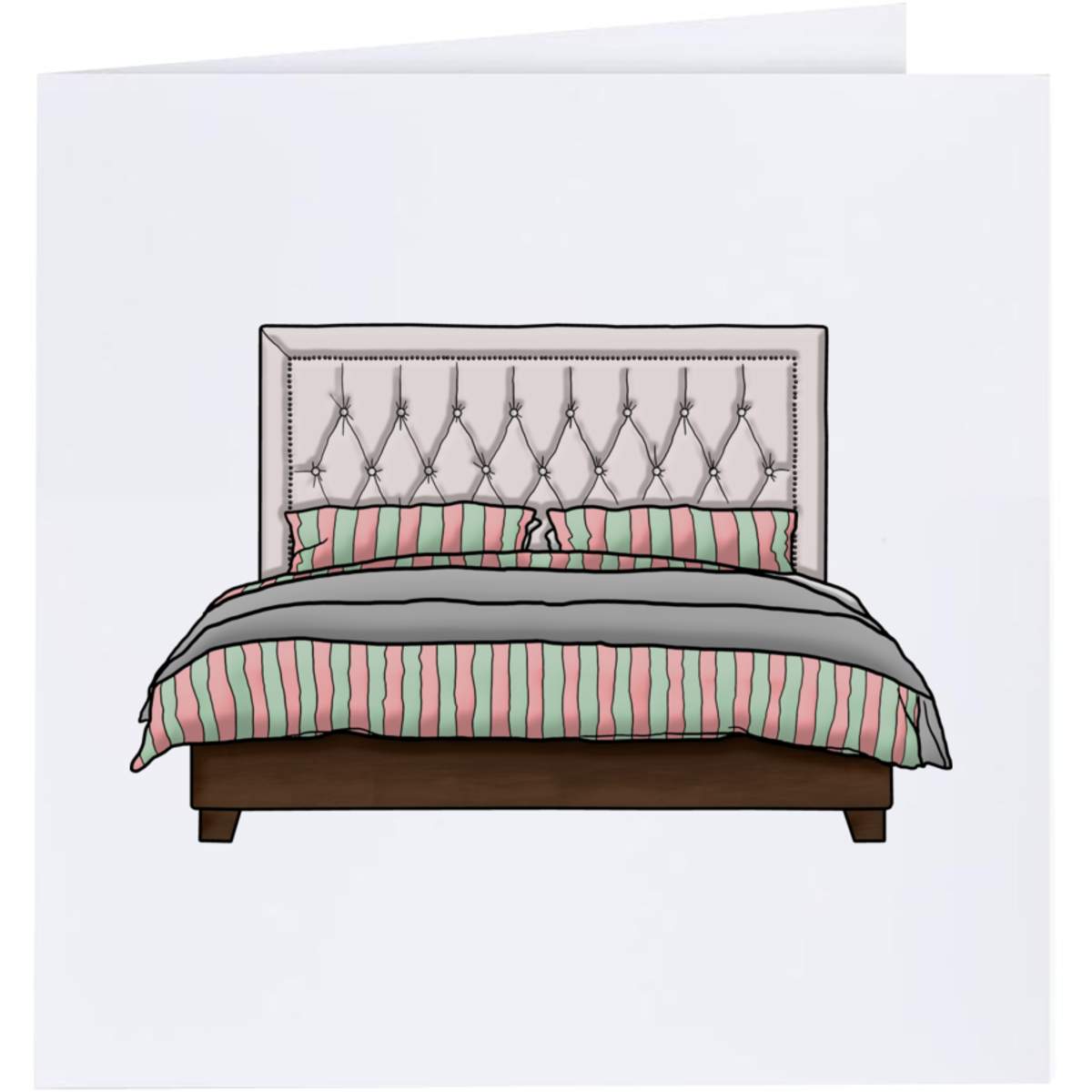 'Double Bed' Greeting Cards (GC029698)