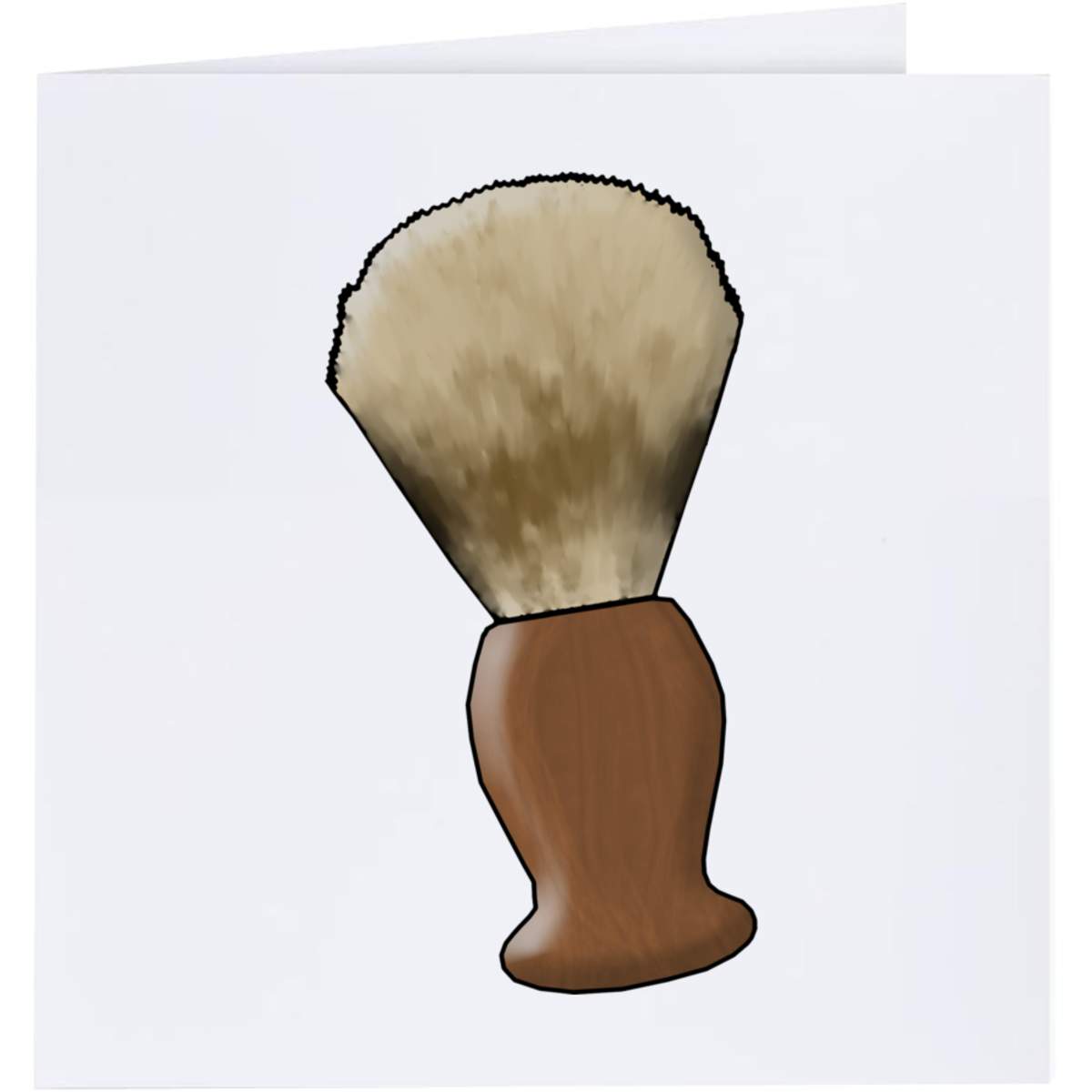 'Shaving Brush' Greeting Cards (GC029924)