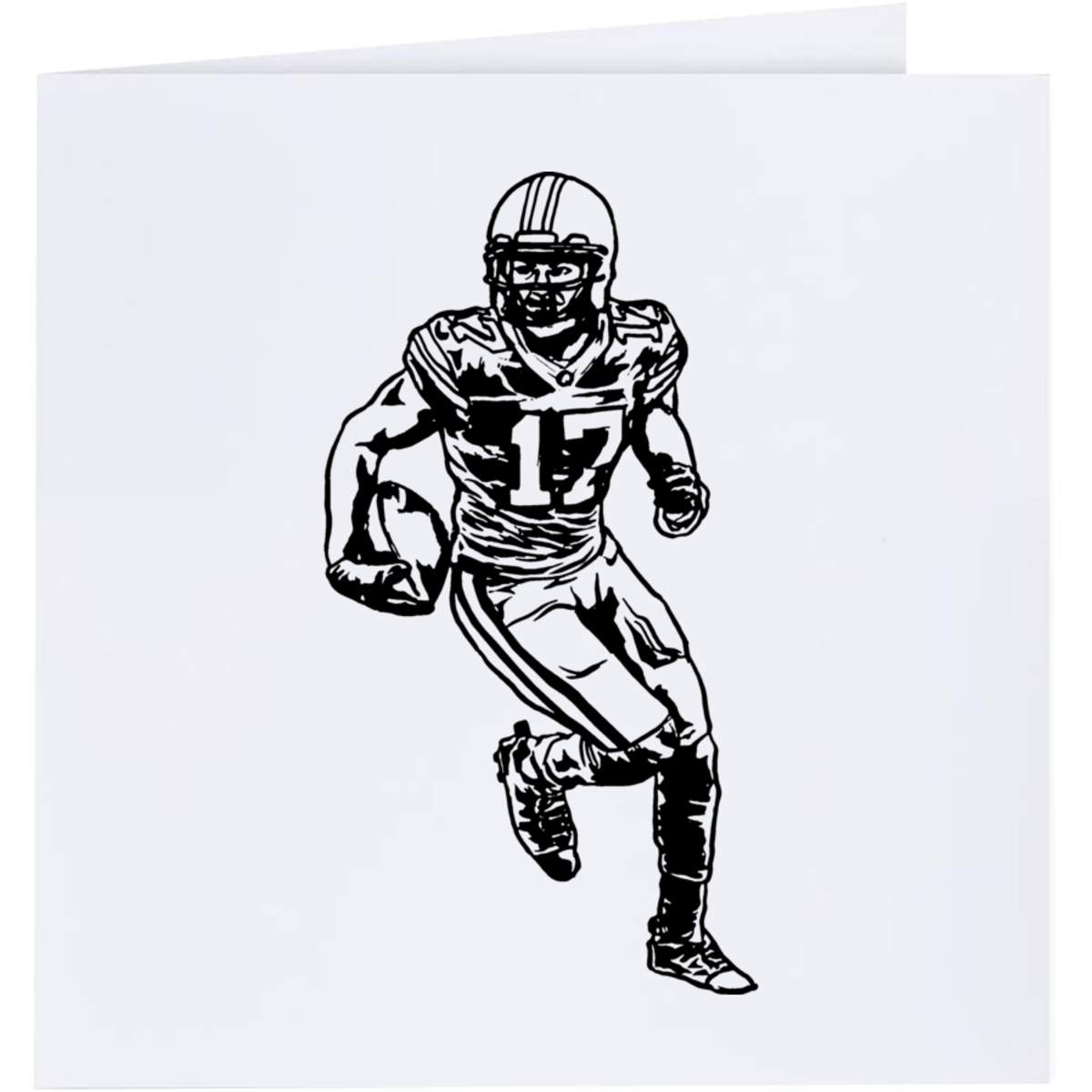 'American Football Player' Greeting Cards (GC031297)