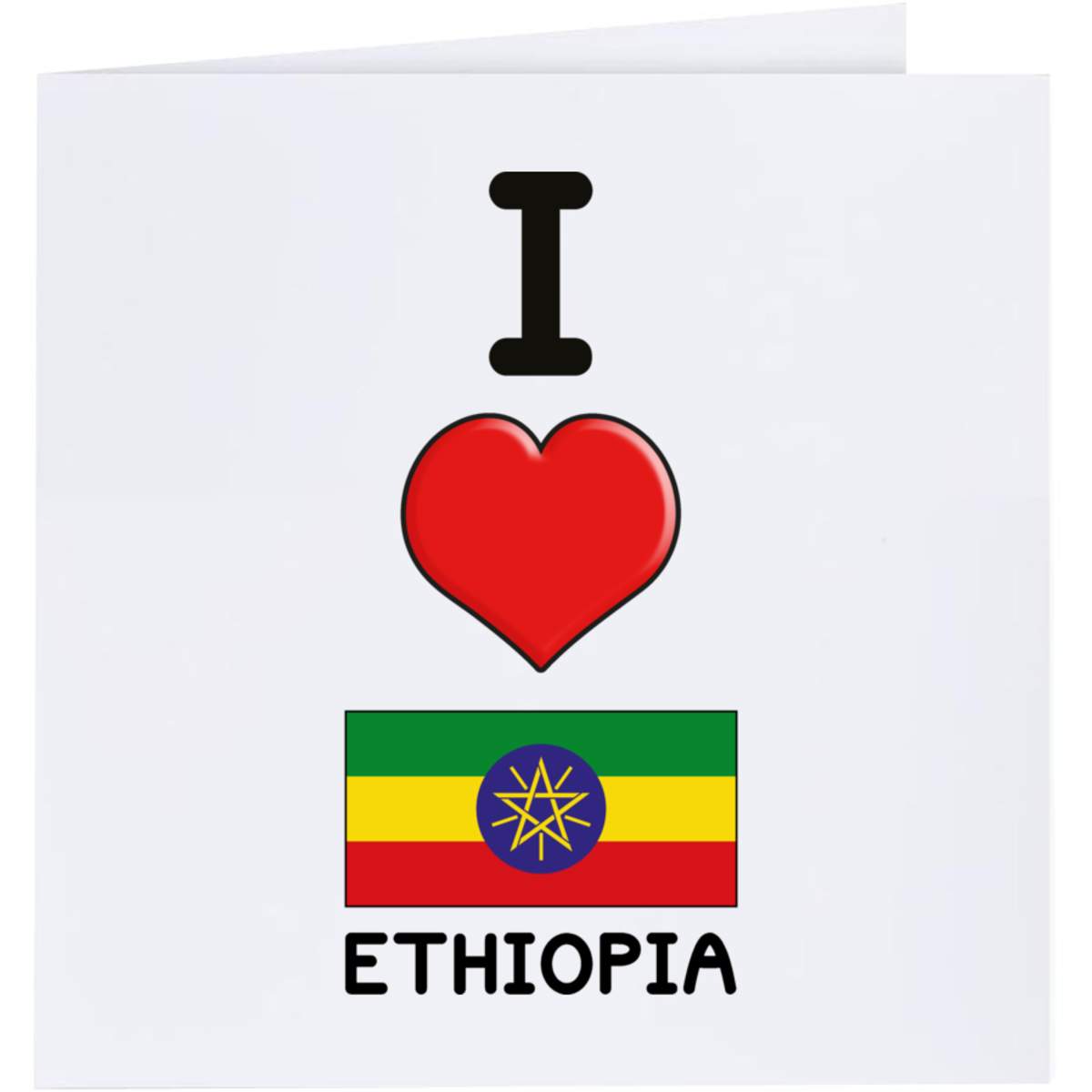 'I Love Ethiopia' Greeting Cards (GC032810)