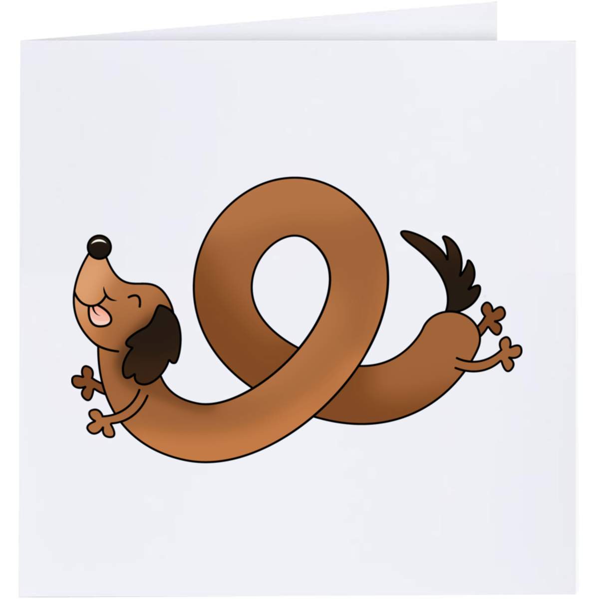 'Long Sausage Dog' Greeting Cards (GC034429)
