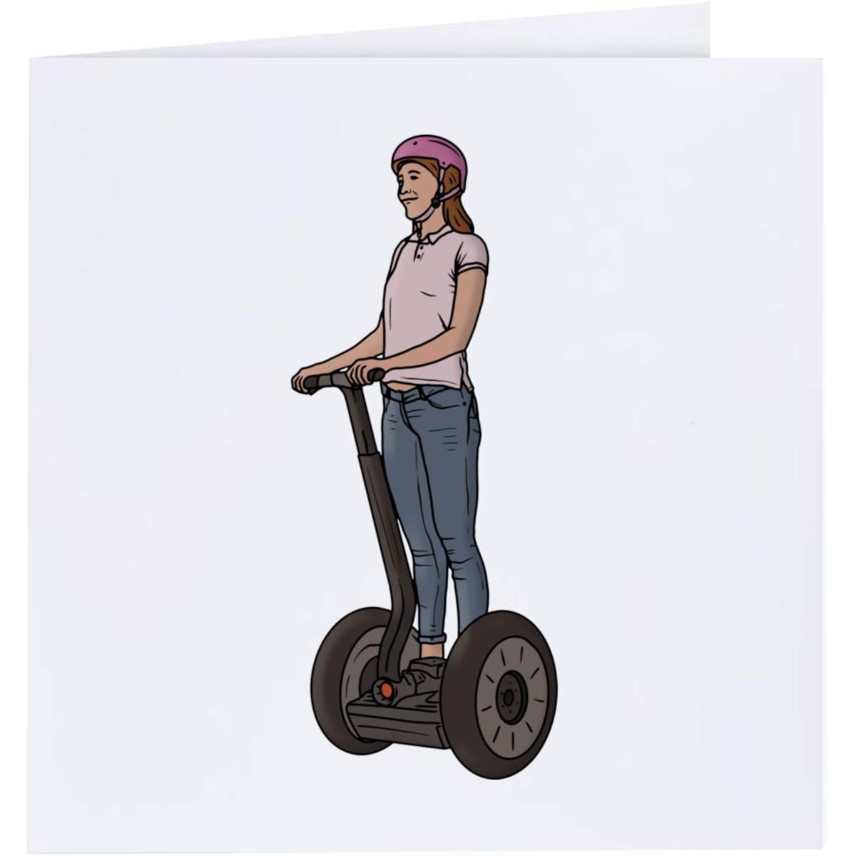 'Hoverboard Woman' Greeting Cards (GC035137)