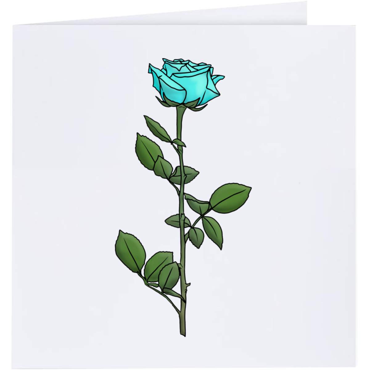 'Blue Rose' Greeting Cards (GC035428)