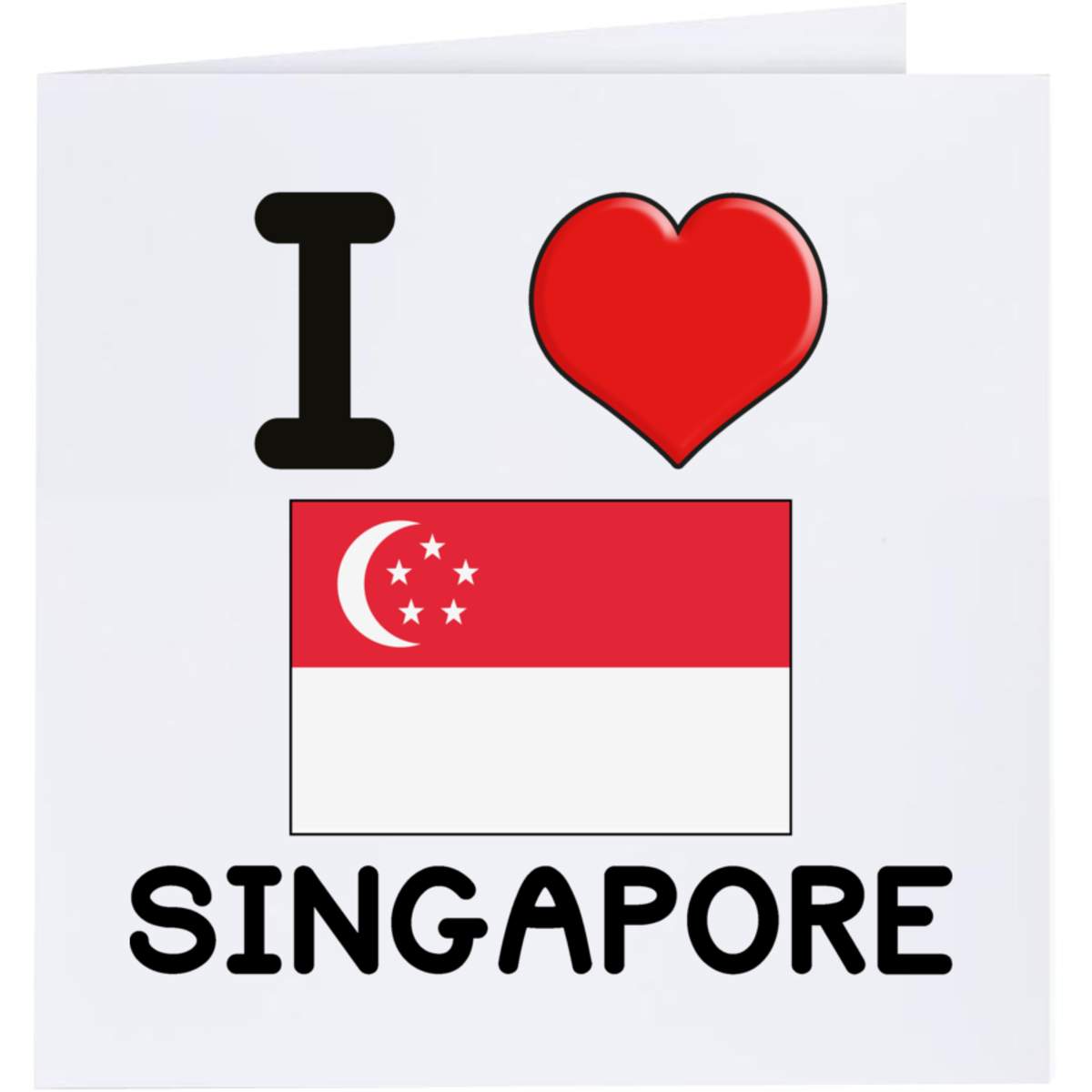 'I Love Singapore' Greeting Cards (GC033565)