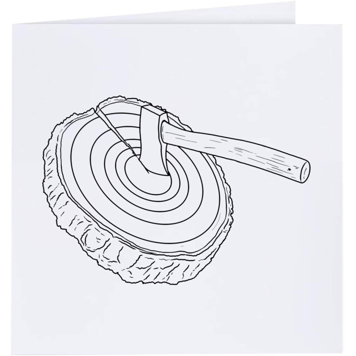 'Axe Throwing Target' Greeting Cards (GC037964)