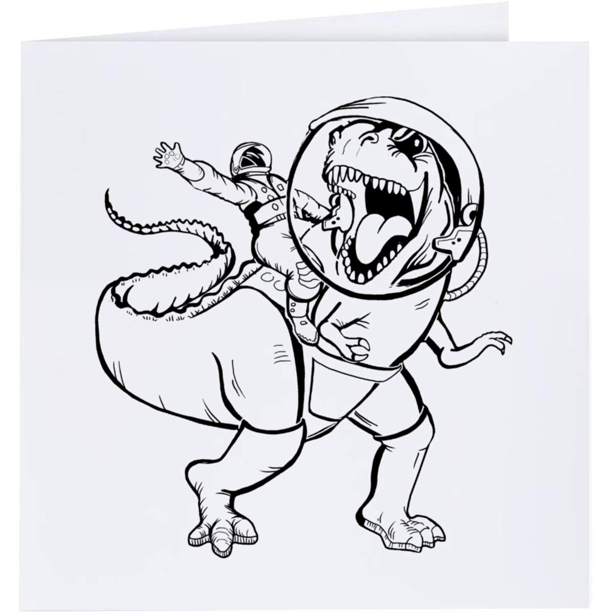 'Dinosaur Astronaut' Greeting Cards (GC039067)